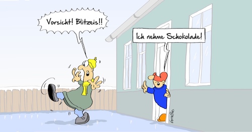 Cartoon: Blitzeis (medium) by Marcus Gottfried tagged winter,schnee,eis,glatteis,überraschung,autoverkehr,unfall,marcus,gottfried,cartoon,karikatur,winter,schnee,eis,glatteis,überraschung,autoverkehr,unfall,marcus,gottfried,cartoon,karikatur