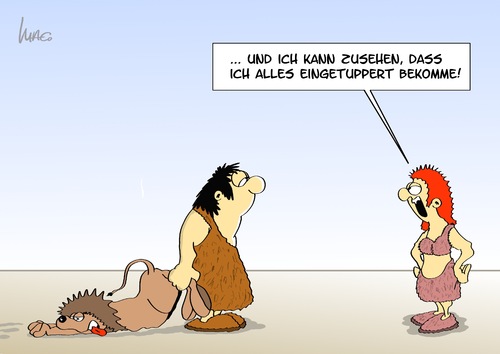 Cartoon: Eingetuppert (medium) by Marcus Gottfried tagged tupper,tupperware,topf,rollenverteilung,einmachen,haltbarkeit,essen,mahlzeit,einkochen,einwecken,löwe,tier,fang,jadg,jäger,hausfrau,neandertaler,ehe,ehemann,ehefrau,urzeit,geschichte,tupper,tupperware,topf,rollenverteilung,einmachen,haltbarkeit,essen,mahlzeit,einkochen,einwecken,löwe,tier,fang,jadg,jäger,hausfrau,neandertaler,ehe,ehemann,ehefrau,geschichte