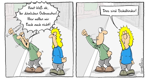 Cartoon: Gelbwesten3 (medium) by Marcus Gottfried tagged gelbwesten,gelb,frankreich,europa,protest,gelbwesten,gelb,frankreich,europa,protest
