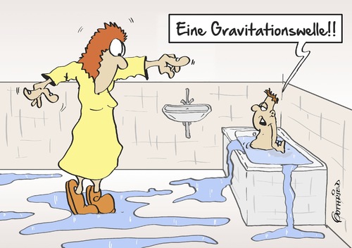 Cartoon: Gravitationswelle (medium) by Marcus Gottfried tagged albert,einstein,theorie,gravitationswelle,gravitationswellen,schwarzes,loch,raum,zeit,relativitätstheorie,physik,forschung,bad,kind,wasser,planschen,nass,nässe,argument,freude,marcus,gottfried,cartoon,karikatur,albert,einstein,theorie,gravitationswelle,gravitationswellen,schwarzes,loch,raum,zeit,relativitätstheorie,physik,forschung,bad,kind,wasser,planschen,nass,nässe,argument,freude,marcus,gottfried,cartoon,karikatur