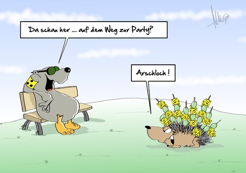 Cartoon: Kaeseigel (medium) by Marcus Gottfried tagged maulwurf,igel,party,feier,käse,nahrung,essen,mitbringen,käseigel,schadenfreude,pieckser,zahnstocher,maulwurf,igel,party,feier,käse,nahrung,essen,mitbringen,käseigel,schadenfreude,pieckser,zahnstocher