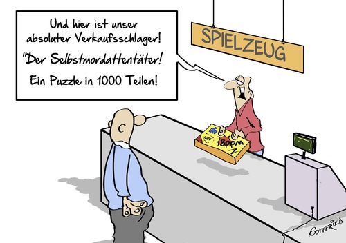 Cartoon: Puzzle (medium) by Marcus Gottfried tagged isis,is,islam,religion,glaube,sprengstoffgürtel,sprengstoff,sprengen,jungfrau,warnung,terror,selbstmordattentäter,attentat,selbstmord,kasse,kundschaft,kunde,kinder,kind,puzzle,spielzeug,meistverkauft,verkaufsschlager,verkäufer,verkauf,geschenk,weihnachten,weihnachten,geschenk,verkauf,verkäufer,verkaufsschlager,meistverkauft,spielzeug,puzzle,kind,kinder,kunde,kundschaft,kasse,selbstmord,attentat,selbstmordattentäter,terror,warnung,jungfrau,sprengen,sprengstoff,sprengstoffgürtel,glaube,religion,islam,is,isisi,fest,liebe,marcus,gottfried,cartoon,karikatur