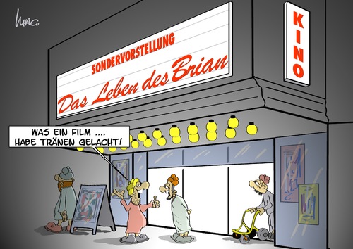 Cartoon: Sondervorstellung (medium) by Marcus Gottfried tagged islam,video,unruhen,benghasi,botschaft,sudan,khartum,fahne,christen,religion,islamfeindlich,splittergruppe,gruppe,minderheit,aufstand,reaktion,arabische,welt,nachrichten,bilder,fernsehbilder,kino,das,leben,des,priam,vorstellung,sondervorstellung,humor,lachen,begeisterung,islam,video,unruhen,benghasi,botschaft,sudan,khartum,fahne,christen,religion,islamfeindlich,splittergruppe,gruppe,minderheit,aufstand,reaktion,arabische,welt,nachrichten,bilder,fernsehbilder,kino,das,leben,des,brian,vorstellung