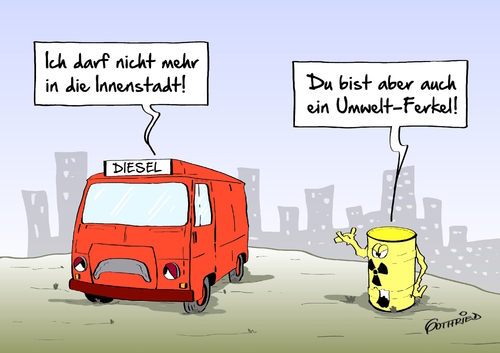 Cartoon: Umweltferkel (medium) by Marcus Gottfried tagged diesel,abgaswerte,umweltzone,umweltschutz,feinstaub,grenzwert,stickoxyd,auto,innenstadt,city,atom,müll,strahlung,gefahr,asse,tonne,feinstaubplakette,freunde,marcus,gottfried,cartoon,karikatur,diesel,abgaswerte,umweltzone,umweltschutz,feinstaub,grenzwert,stickoxyd,auto,innenstadt,city,atom,müll,strahlung,gefahr,asse,tonne,feinstaubplakette,freunde,marcus,gottfried,cartoon,karikatur