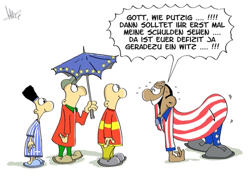 Cartoon: US Defizit (medium) by Marcus Gottfried tagged us,defizit,schulden,senat,representant,regierung,angestellte,beamte,besoldung,barack,obama,gesundheitswesen,krankenversicherung,abstimmung,freigabe,marcus,gottfried,cartoon,karikatur,griechenland,europa,spanien,portugal,irland,eu,rettungsschirm