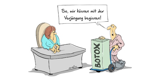 Cartoon: Verjüngung (medium) by Marcus Gottfried tagged cdu,vergnügung,merkel,kabinett,mitglieder,botox,aussehen,täuschen,vormachen,koalition,marcus,gottfried,cartoon,karikatur,cdu,vergnügung,merkel,kabinett,mitglieder,botox,aussehen,täuschen,vormachen,koalition,marcus,gottfried,cartoon,karikatur