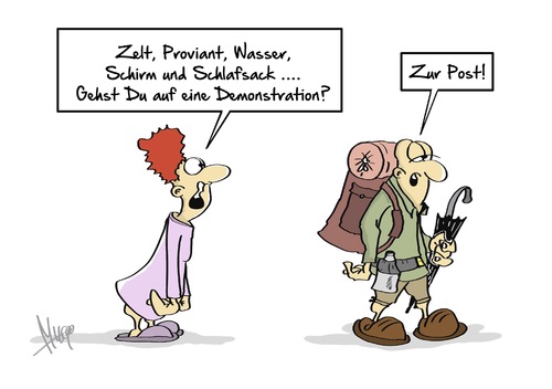 Cartoon: zur Post (medium) by Marcus Gottfried tagged niederschlagen,freiheit,wahl,jugend,regierung,besetzen,occupy,prostest,china,hongkong,schirm,wandern,post,wartezeit,beamter,beamtentum,nächtigen,schlafen,übernachten,marcus,gottfried,cartoon,karikatur,hongkong,china,prostest,occupy,besetzen,regierung,jugend,wahl,freiheit,niederschlagen,schirm,wandern,post,wartezeit,beamter,beamtentum,nächtigen,schlafen,übernachten,marcus,gottfried,cartoon,karikatur