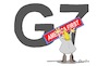 Cartoon: G7 (small) by Marcus Gottfried tagged g7,g8,g20,treffen,america,trump,regierungschef,europa,usa,us,probleme,geld,verteilung,klima,paris,klimavertrag,klimaabkommen,nato,wirtschaft,verflechtungen,zusage,absage,ergebnis,rückzug,first,freunde,marcus,gottfried,cartoon,karikatur