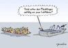 Cartoon: Lokführer an Bord (small) by Marcus Gottfried tagged lokführer,meer,flüchtlinge,lampedusa,streik,gdl,ersatz,alternative,arbeitsmarkt,chance,marcus,gottfried,cartoon,karikatur
