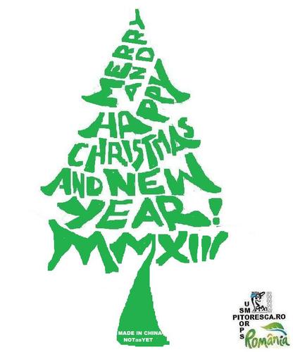 Cartoon: apocaliptyx13 calligram (medium) by STOPS tagged calligram,xmas,newyear