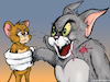 Cartoon: Tom and jerry (small) by matan_kohn tagged tomandjerry,cartoon,cat,cats,mice,caricature,funny,scarry,illustration,animation,drawing,digitalart,show,blood,kids,ghotic,art,artoninstagram,sad,memes