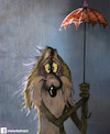 Cartoon: Wile E. Coyote (small) by matan_kohn tagged coyote,funny,kohn,matan,road,runner,sad,storm,wile,rain,cartoon,movie