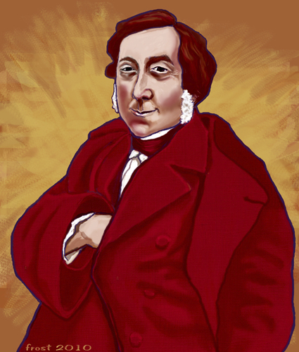 Cartoon: Gioachino Rossini (medium) by frostyhut tagged rossini,classical,opera,music,italian