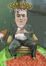 Cartoon: Yefim Bronfman (small) by frostyhut tagged bronfman pianist classical music russian heart crown king royal