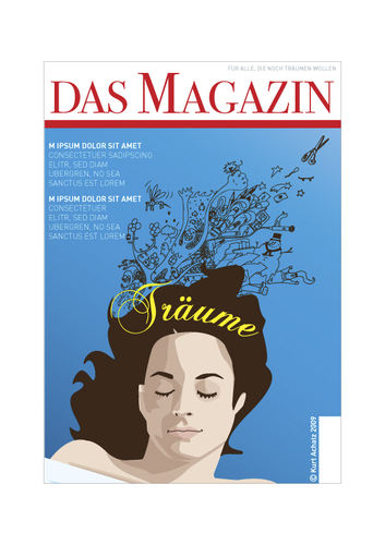 Cartoon: das magazin - treume (medium) by Achatz tagged wettbewerb,das,magazin,treume