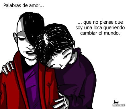 Cartoon: Miedo a la revolucion (medium) by LaRataGris tagged laratagris,amor,revolucion