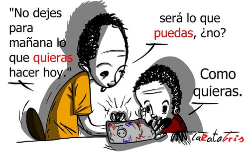 Cartoon: Querer no es poder (medium) by LaRataGris tagged esguince