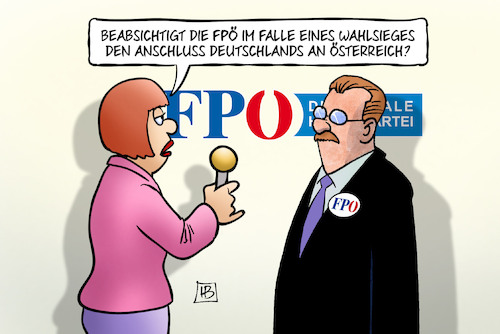 Cartoon: Anschluss Deutschlands (medium) by Harm Bengen tagged fpö,wahlsieg,wahlen,anschluss,deutschlands,österreich,interview,faschismus,rechtsextrem,harm,bengen,cartoon,karikatur,fpö,wahlsieg,wahlen,anschluss,deutschlands,österreich,interview,faschismus,rechtsextrem,harm,bengen,cartoon,karikatur