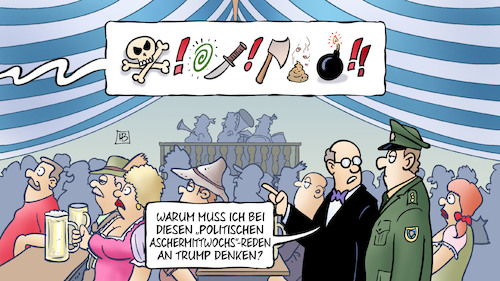 Cartoon: Aschermittwoch und Trump (medium) by Harm Bengen tagged politischer,aschermittwoch,reden,festzelt,bierzelt,parteien,polulismus,trump,präsident,usa,harm,bengen,cartoon,karikatur,politischer,aschermittwoch,reden,festzelt,bierzelt,parteien,polulismus,trump,präsident,usa,harm,bengen,cartoon,karikatur