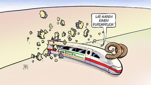 Cartoon: Bahn-GdL-Durchbruch (medium) by Harm Bengen tagged bahn,gdl,gewerkschat,lokomotivführer,durchbruch,mauer,ice,zug,arbeitskampf,erfolg,crash,trümmer,harm,bengen,cartoon,karikatur,bahn,gdl,gewerkschat,lokomotivführer,durchbruch,mauer,ice,zug,arbeitskampf,erfolg,crash,trümmer,harm,bengen,cartoon,karikatur