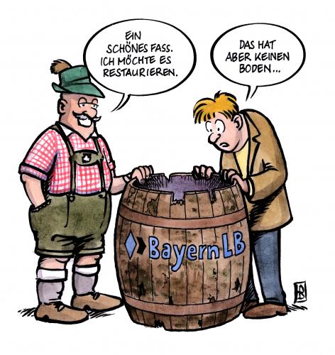 Cartoon: Bayern LB (medium) by Harm Bengen tagged fass,ohne,boden,bayern,lb,bank,banken,wirtschaftskriese,bankenkrise,landesbank,zuschuß,kredit,bürgschaft,milliarden,fass,boden,bayern,lb,landesbank,banken,bank,wirtschaftskriese,bankenkrise,zuschuss,kredit,bürgschaft,milliarden,geld,finanzen,wirtschaft,finanzkrise,loch