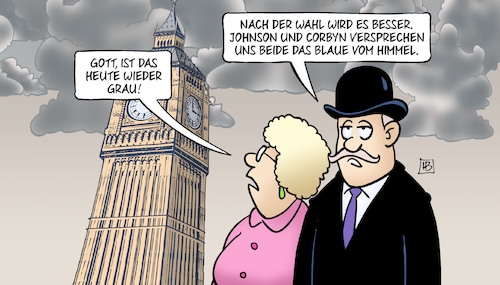 Cartoon: Brexit-Grau (medium) by Harm Bengen tagged grau,brexit,big,ben,uk,gb,wahlen,johnson,corbyn,versprechen,blaue,himmel,harm,bengen,cartoon,karikatur,grau,brexit,big,ben,uk,gb,wahlen,johnson,corbyn,versprechen,blaue,himmel,harm,bengen,cartoon,karikatur