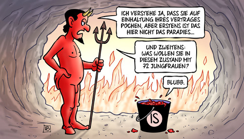 Cartoon: Brüssel-Attentäter (medium) by Harm Bengen tagged einhaltung,vertrag,paradies,hölle,teufel,eimer,jungfrauen,brüssel,terror,anschlag,anschläge,is,islamisten,explosion,harm,bengen,cartoon,karikatur,einhaltung,vertrag,paradies,hölle,teufel,eimer,jungfrauen,brüssel,terror,anschlag,anschläge,is,islamisten,explosion,harm,bengen,cartoon,karikatur