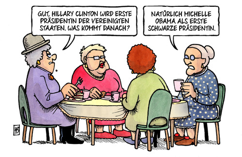 Cartoon: Clinton-Nachfolge (medium) by Harm Bengen tagged vereinigte,staaten,michelle,obama,schwarze,hillary,clinton,kandidatur,oma,präsidentin,präsident,usa,wahlen,demokraten,harm,bengen,cartoon,karikatur,vereinigte,staaten,michelle,obama,schwarze,hillary,clinton,kandidatur,oma,präsidentin,präsident,usa,wahlen,demokraten,harm,bengen,cartoon,karikatur