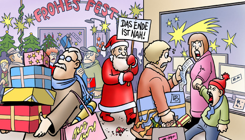 Cartoon: Das Ende (medium) by Harm Bengen tagged ende,zielgerade,weihnachten,einkauf,stress,weihnachtsmann,nikolaus,geschenke,karikatur,harm,bengen,cartoon,ende,zielgerade,weihnachten,einkauf,stress,weihnachtsmann,nikolaus,geschenke,karikatur,harm,bengen,cartoon