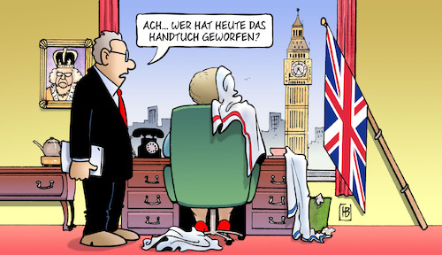 Cartoon: Davis wirft das Handtuch (medium) by Harm Bengen tagged brexit,minister,davis,zurückgetreten,may,uk,gb,handtuch,harm,bengen,cartoon,karikatur,brexit,minister,davis,zurückgetreten,may,uk,gb,handtuch,harm,bengen,cartoon,karikatur