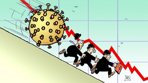 Cartoon: DAX-Corona-Talfahrt (medium) by Harm Bengen tagged dax,wirtschaft,talfahrt,boerse,panik,lawine,coronavirus,ansteckung,pandemie,epidemie,krankheit,schaden,harm,bengen,cartoon,karikatur,dax,wirtschaft,talfahrt,boerse,panik,lawine,coronavirus,ansteckung,pandemie,epidemie,krankheit,schaden,harm,bengen,cartoon,karikatur