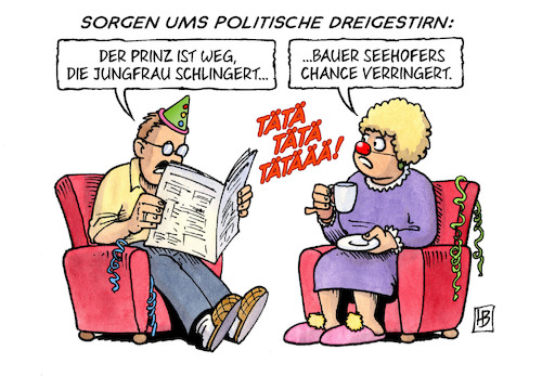 Cartoon: Dreigestirn (medium) by Harm Bengen tagged politisches,dreigestirn,prinz,jungfrau,bauer,seehofer,merkel,schulz,groko,karneval,fasching,harm,bengen,cartoon,karikatur,politisches,dreigestirn,prinz,jungfrau,bauer,seehofer,merkel,schulz,groko,karneval,fasching,harm,bengen,cartoon,karikatur