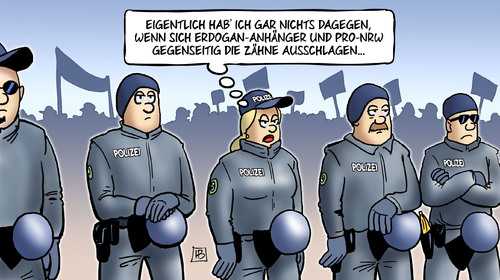 Cartoon: Erdogan-Demo (medium) by Harm Bengen tagged polizei,köln,gewalt,demonstration,anhänger,akp,pronrw,pro,nrw,rechts,türkei,putsch,säuberungen,erdogan,harm,bengen,cartoon,karikatur,polizei,köln,gewalt,demonstration,anhänger,akp,pronrw,pro,nrw,rechts,türkei,putsch,säuberungen,erdogan,harm,bengen,cartoon,karikatur