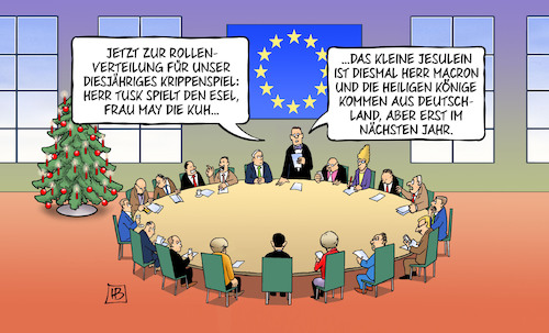 Cartoon: Europa-Krippengipfel (medium) by Harm Bengen tagged europa,gipfel,rollenverteilung,krippenspiel,weihnachten,tusk,esel,may,kuh,jesulein,macron,heilige,könige,deutschland,harm,bengen,cartoon,karikatur,europa,gipfel,rollenverteilung,krippenspiel,weihnachten,tusk,esel,may,kuh,jesulein,macron,heilige,könige,deutschland,harm,bengen,cartoon,karikatur