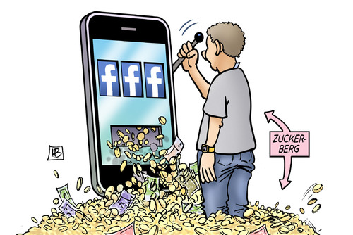 Cartoon: Facebook-Gewinne (medium) by Harm Bengen tagged facebook,gewinne,zuckerberg,aktien,kapital,apps,handy,smartphone,social,media,werbung,geld,harm,bengen,cartoon,karikatur,facebook,gewinne,zuckerberg,aktien,kapital,apps,handy,smartphone,social,media,werbung,geld,harm,bengen,cartoon,karikatur