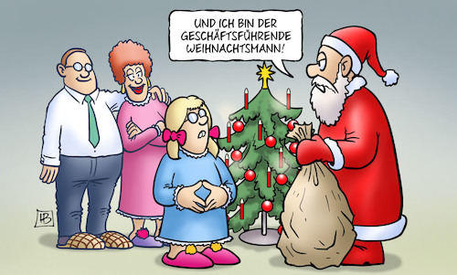 Cartoon: Geschäftsführend (medium) by Harm Bengen tagged geschäftsführend,weihnachtsmann,weihnachten,bescherung,merkel,kind,raute,harm,bengen,cartoon,karikatur,geschäftsführend,weihnachtsmann,weihnachten,bescherung,merkel,kind,raute,harm,bengen,cartoon,karikatur