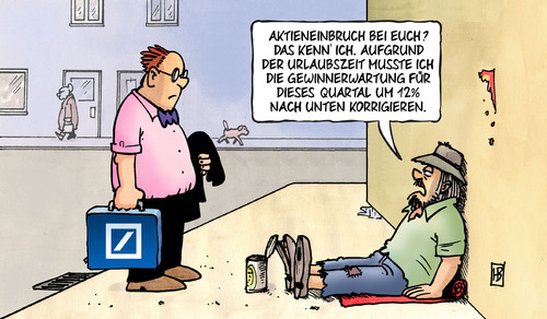 Cartoon: Gewinnerwartung (medium) by Harm Bengen tagged gewinnerwartung,aktieneinbruch,urlaubszeit,korrigieren,deutsche,bank,harm,bengen,cartoon,karikatur,gewinnerwartung,aktieneinbruch,urlaubszeit,korrigieren,deutsche,bank,harm,bengen,cartoon,karikatur