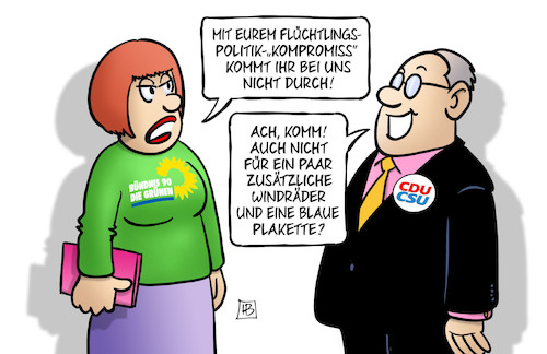 Grüne-Union-Flüchtlingspolitik