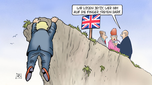 Cartoon: Johnson am Abgrund (medium) by Harm Bengen tagged finger,treten,auslosung,losen,boris,johnson,abgrund,gb,uk,mp,pm,harm,bengen,cartoon,karikatur,finger,treten,auslosung,losen,boris,johnson,abgrund,gb,uk,mp,pm,harm,bengen,cartoon,karikatur