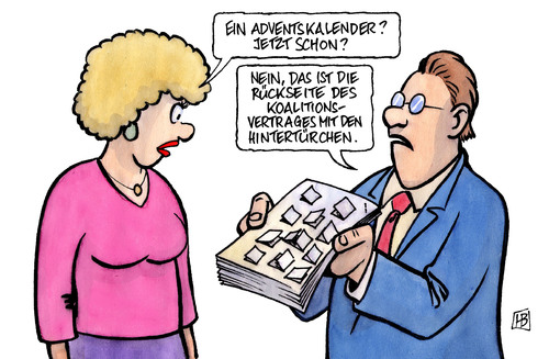 Cartoon: Koalitionsvertrag (medium) by Harm Bengen tagged koalitionsvertrag,koalition,regierung,vertrag,verhandlungen,hintertürchen,cdu,csu,fdp,merkel,seehofer,westerwelle,koalitionsvertrag,koalition,regierung,vertrag,verhandlungen,hintertürchen,cdu,csu,fdp,angela merkel,guido westerwelle,horst seehofer,angela,merkel,guido,westerwelle,horst,seehofer