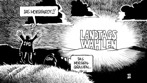 Landtagswahlen-Morgenrot