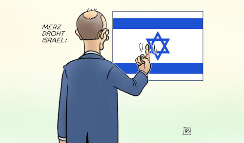 Cartoon: Merz droht Israel (medium) by Harm Bengen tagged merz,droht,israel,finger,drohen,gaza,palästina,völkermord,genozid,deutsche,waffenexporte,boykott,harm,bengen,cartoon,karikatur,merz,droht,israel,finger,drohen,gaza,palästina,völkermord,genozid,deutsche,waffenexporte,boykott,harm,bengen,cartoon,karikatur