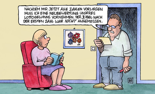 Cartoon: Neubewertung (medium) by Harm Bengen tagged neubewertung,guttenberg,verteidigungsminister,afghanistan,tankwagenbombardement,tankwagen,bundestag,untersuchungsausschuß,lotto,zahlen,neubewertung,guttenberg,verteidigungsminister,afghanistan,tankwagenbombardement,tankwagen,bundestag,untersuchungsausschuß,lotto,zahlen