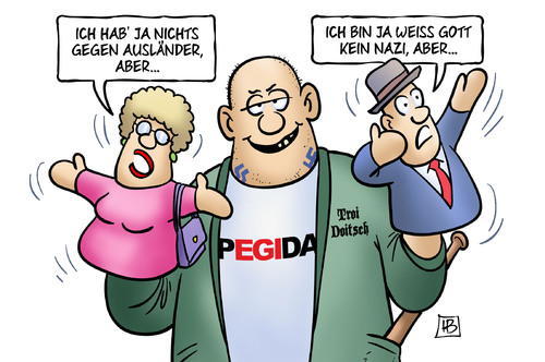 Cartoon: Pegida aber (medium) by Harm Bengen tagged demonstranten,demonstration,pegida,deutsch,ausländer,migranten,integration,nazi,rechts,faschisten,harm,bengen,cartoon,karikatur,demonstranten,demonstration,pegida,deutsch,ausländer,migranten,integration,nazi,rechts,faschisten,harm,bengen,cartoon,karikatur