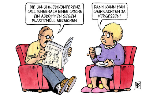 Cartoon: Plastikmüll und Weihnachten (medium) by Harm Bengen tagged uno,umweltkonferenz,abkommen,plastikmüll,müll,weihnachten,harm,bengen,cartoon,karikatur,uno,umweltkonferenz,abkommen,plastikmüll,müll,weihnachten,harm,bengen,cartoon,karikatur