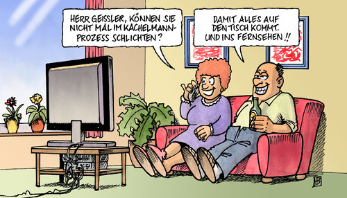 Cartoon: Public Schlichting (medium) by Harm Bengen tagged public,schlichtung,öffentlich,tv,fernsehen,live,internet,s21,stuttgart,gegner,befürworter,debatte,streit,auseinandersetzung,bahn,projekt,großprojekt,kopfbahnhof,geissler,mappus,palmer,cdu,spd,grüne,volksbefragung,prozeß,kachelmann,vergewaltigung,gericht,v,public,schlichtung,öffentlich,tv,fernsehen,live,internet,s21,stuttgart 21,debatte,streit,auseinandersetzung,befürworter,stuttgart,21