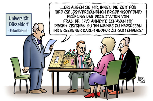 Cartoon: Schavan-Prüfung (medium) by Harm Bengen tagged zeit,ergebnisoffen,prüfung,dissertation,doktor,doktortitel,annette,schavan,wein,guttenberg,universität,düsseldorf,fakultätsrat,plagiat,harm,bengen,cartoon,karikatur,zeit,ergebnisoffen,prüfung,dissertation,doktor,doktortitel,annette,schavan,wein,guttenberg,universität,düsseldorf,fakultätsrat,plagiat,harm,bengen,cartoon,karikatur