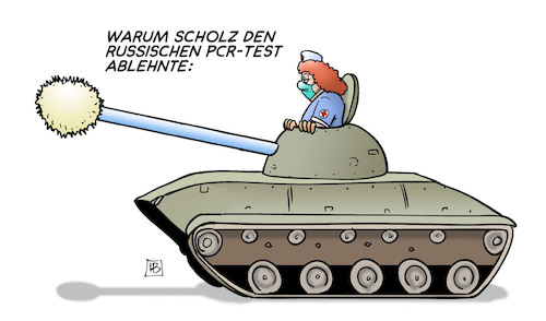 Scholz und PCR-Test