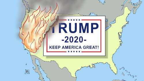 Trump und Waldbrände