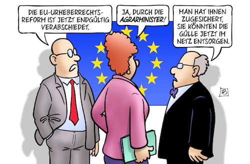 Cartoon: Urheberrechtsreform und Landwirt (medium) by Harm Bengen tagged eu,europa,urheberrechtsreform,verabschiedet,agrarminister,uploadfilter,zensur,internet,guelle,netz,entsorgen,harm,bengen,cartoon,karikatur,eu,europa,urheberrechtsreform,verabschiedet,agrarminister,uploadfilter,zensur,internet,guelle,netz,entsorgen,harm,bengen,cartoon,karikatur